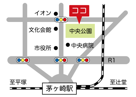 茅ヶ崎球場地図